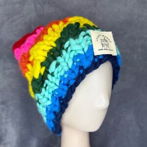 Loopy Mango Beanie Women OS Rainbow